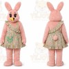 Rabbit Mascot Costume for Adults Custom Logo Party Character Suit