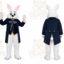 Rabbit Mascot Costume for Adults Custom Logo Party Character Suit