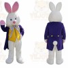 Rabbit Mascot Costume for Adults Custom Logo Party Character Suit