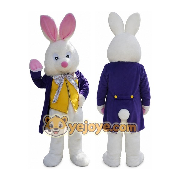 Rabbit Mascot Costume for Adults Custom Logo Party Character Suit