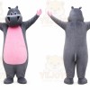 Hippo Mascot Costume for Adults Custom Logo Party Character Suit