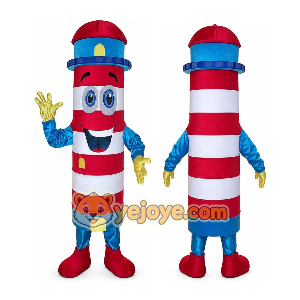 Lighthouse Mascot Costume for Adults Custom Logo Party Character Suit Lighthouse Mascot Costume for Adults Custom Logo Party Character Suit
