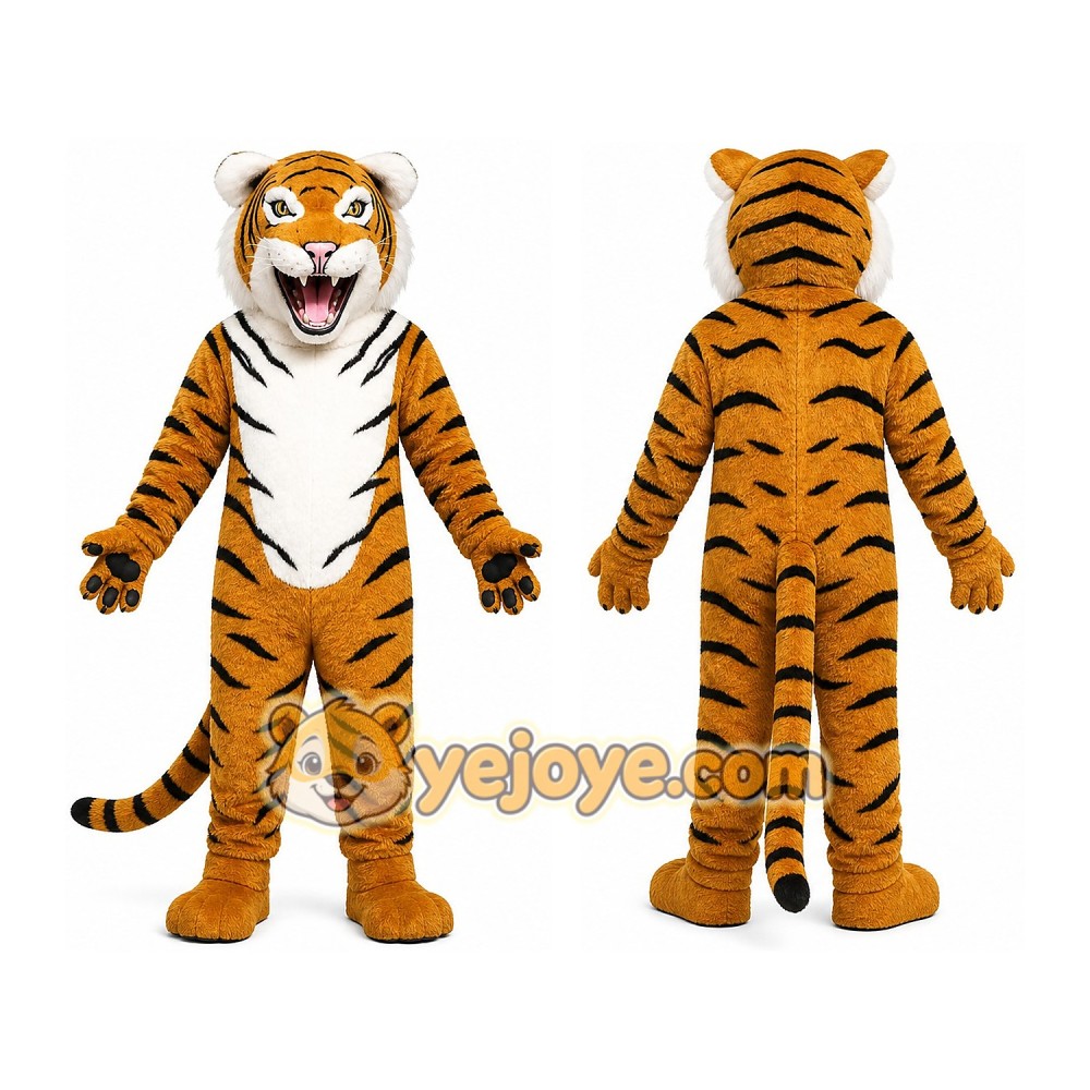 Tiger Mascot Costume for Adults Custom Logo Party Character Suit