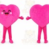 Heart Mascot Costume for Adults Custom Logo Party Character Suit