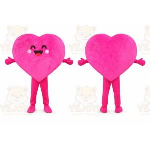 Heart Mascot Costume for Adults Custom Logo Party Character Suit