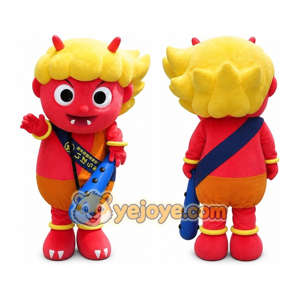 Demon Mascot Costume for Adults Custom Logo Party Character Suit