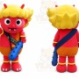 Demon Mascot Costume for Adults Custom Logo Party Character Suit