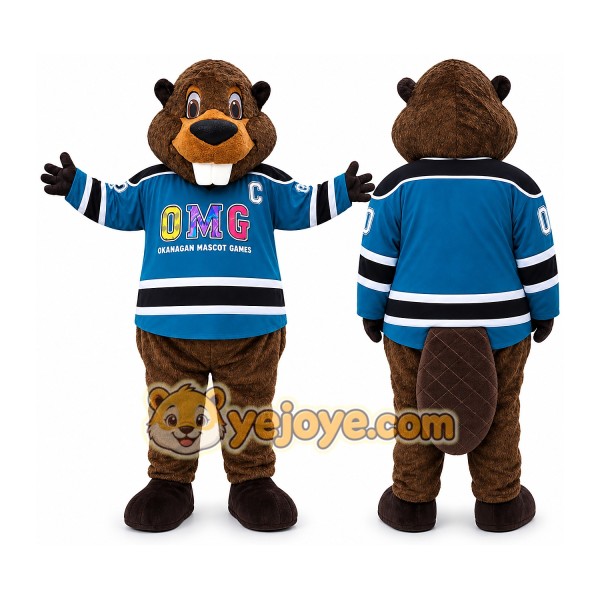 Beaver Mascot Costume for Adults Custom Logo Party Character Suit