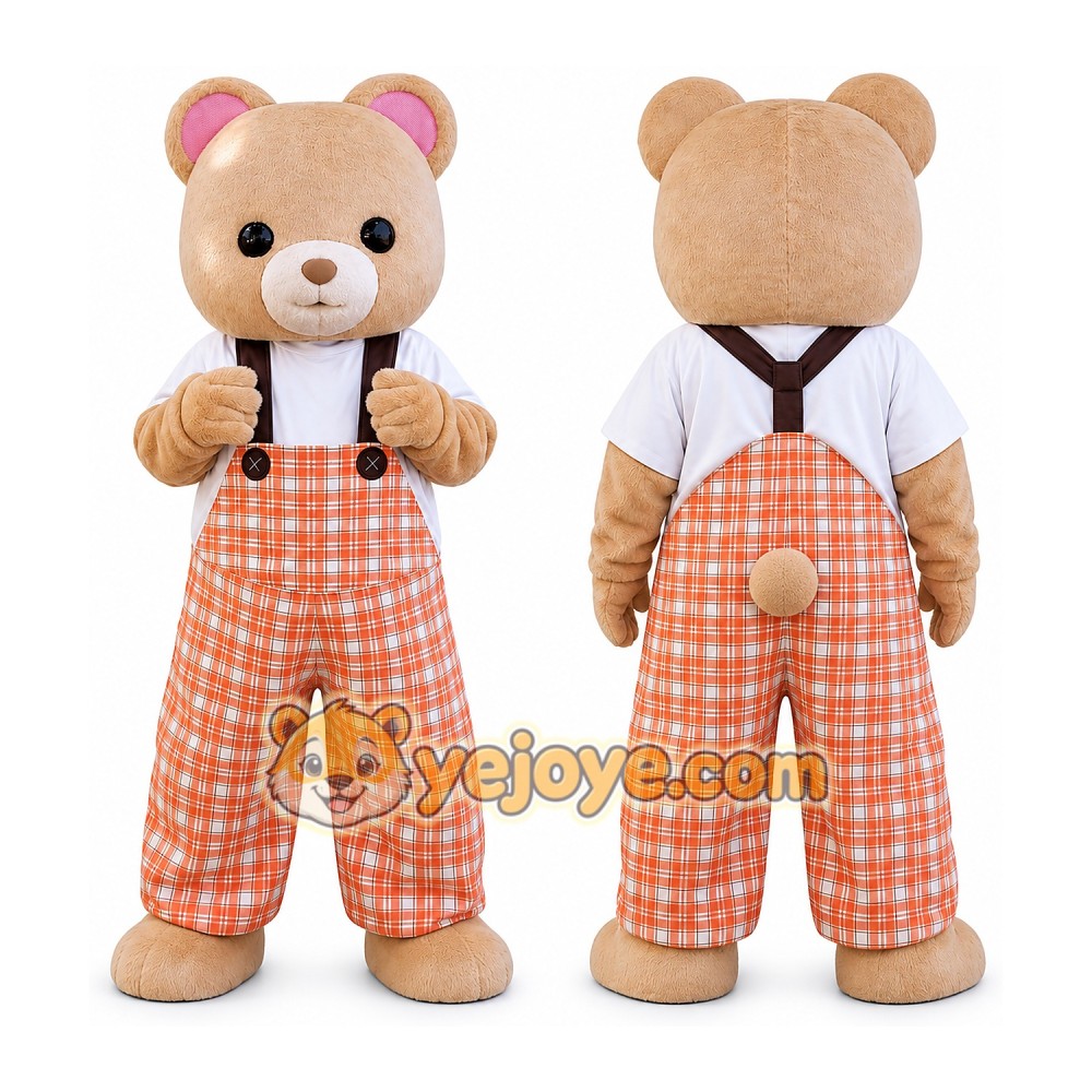 Bear Mascot Costume for Adults Custom Logo Party Character Suit Bear Mascot Costume for Adults Custom Logo Party Character Suit