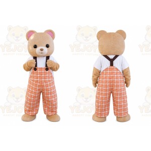 Bear Mascot Costume for Adults Custom Logo Party Character Suit