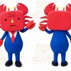 Crab Mascot Costume for Adults Custom Logo Party Character Suit