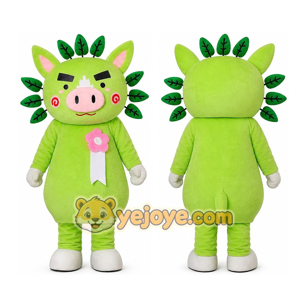 Pig Mascot Costume for Adults Custom Logo Party Character Suit
