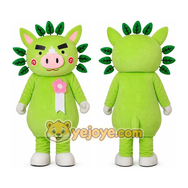 Pig Mascot Costume for Adults Custom Logo Party Character Suit