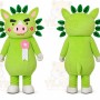 Pig Mascot Costume for Adults Custom Logo Party Character Suit