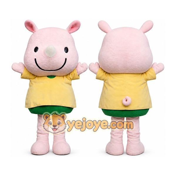 Pig Mascot Costume for Adults Custom Logo Party Character Suit