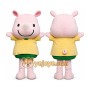 Pig Mascot Costume for Adults Custom Logo Party Character Suit