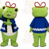 Frog Mascot Costume for Adults Custom Logo Party Character Suit