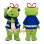 Frog Mascot Costume for Adults Custom Logo Party Character Suit