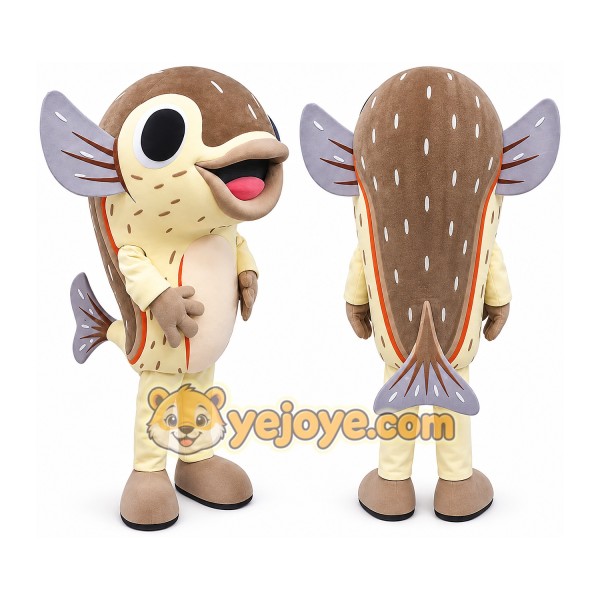 Fish Mascot Costume for Adults Custom Logo Party Character Suit