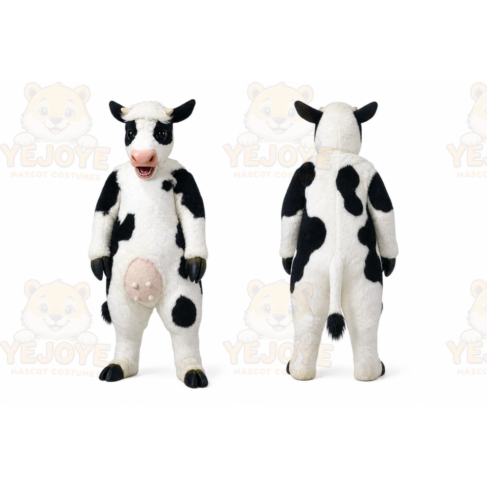 Cow Mascot Costume for Adults Custom Logo Party Character Suit