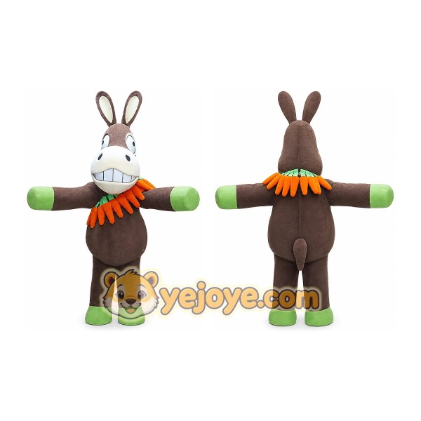 Donkey Mascot Costume for Adults Custom Logo Party Character Suit
