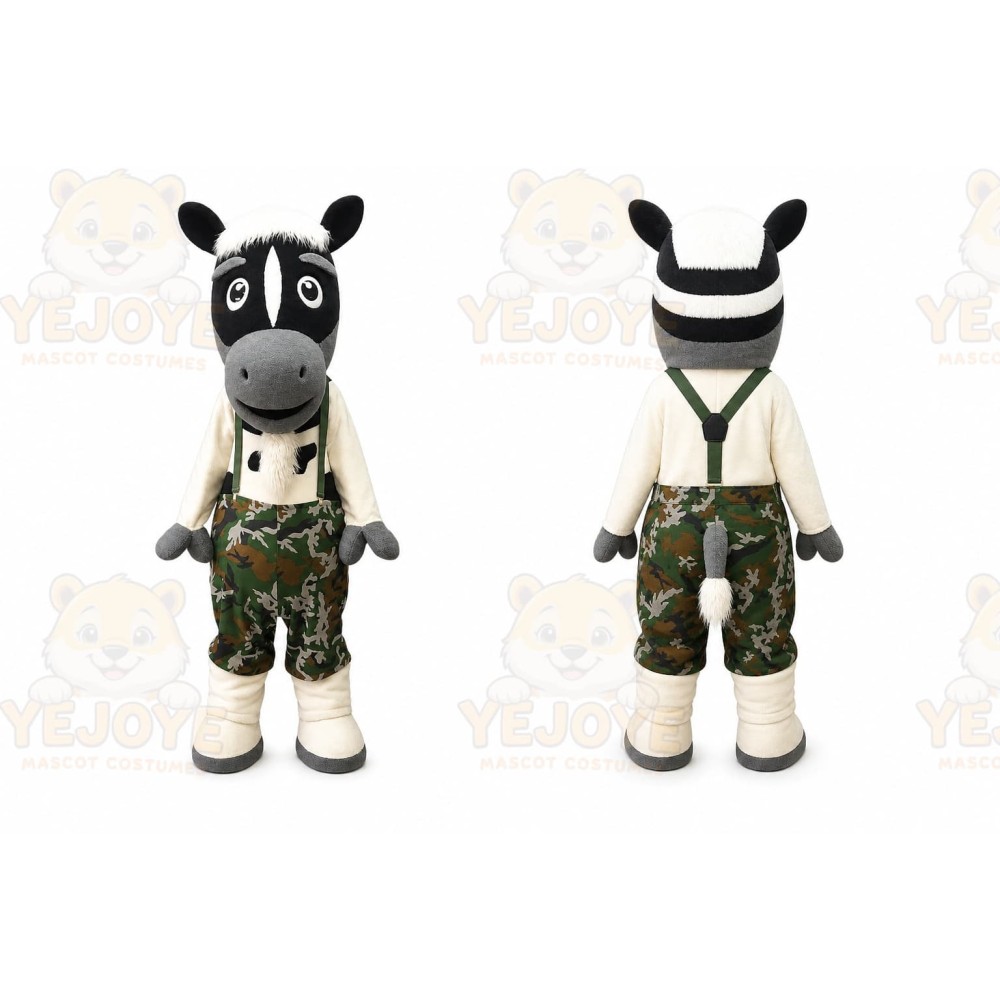 Zebra Mascot Costume for Adults Custom Logo Party Character Suit
