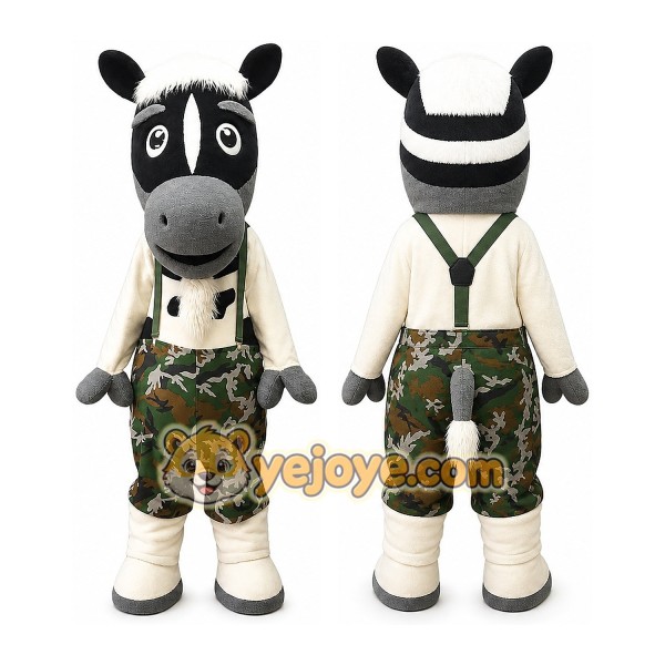Zebra Mascot Costume for Adults Custom Logo Party Character Suit