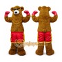 Bear Mascot Costume for Adults Custom Logo Party Character Suit