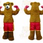 Bear Mascot Costume for Adults Custom Logo Party Character Suit