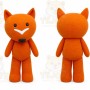 Fox Mascot Costume for Adults Custom Logo Party Character Suit