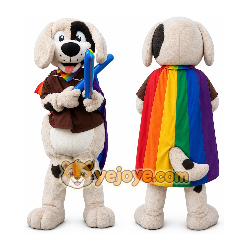 Dog Mascot Costume for Adults Custom Logo Party Character Suit