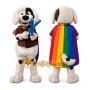 Dog Mascot Costume for Adults Custom Logo Party Character Suit