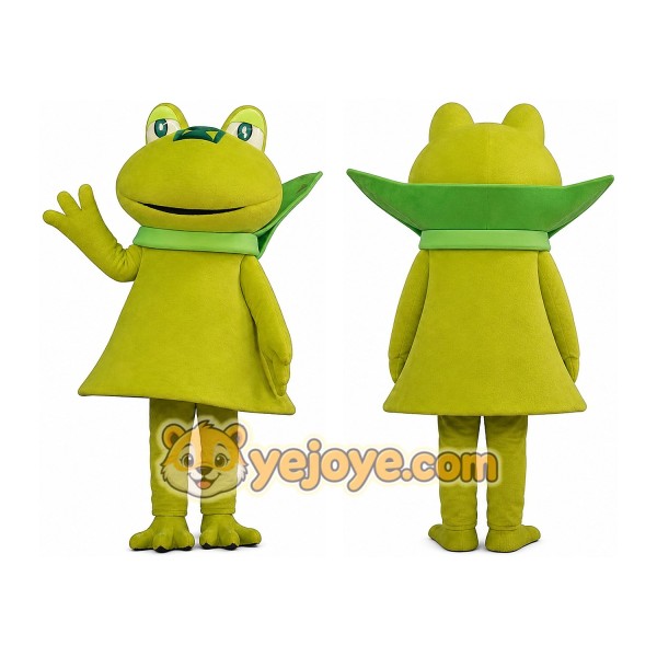 Frog Mascot Costume for Adults Custom Logo Party Character Suit