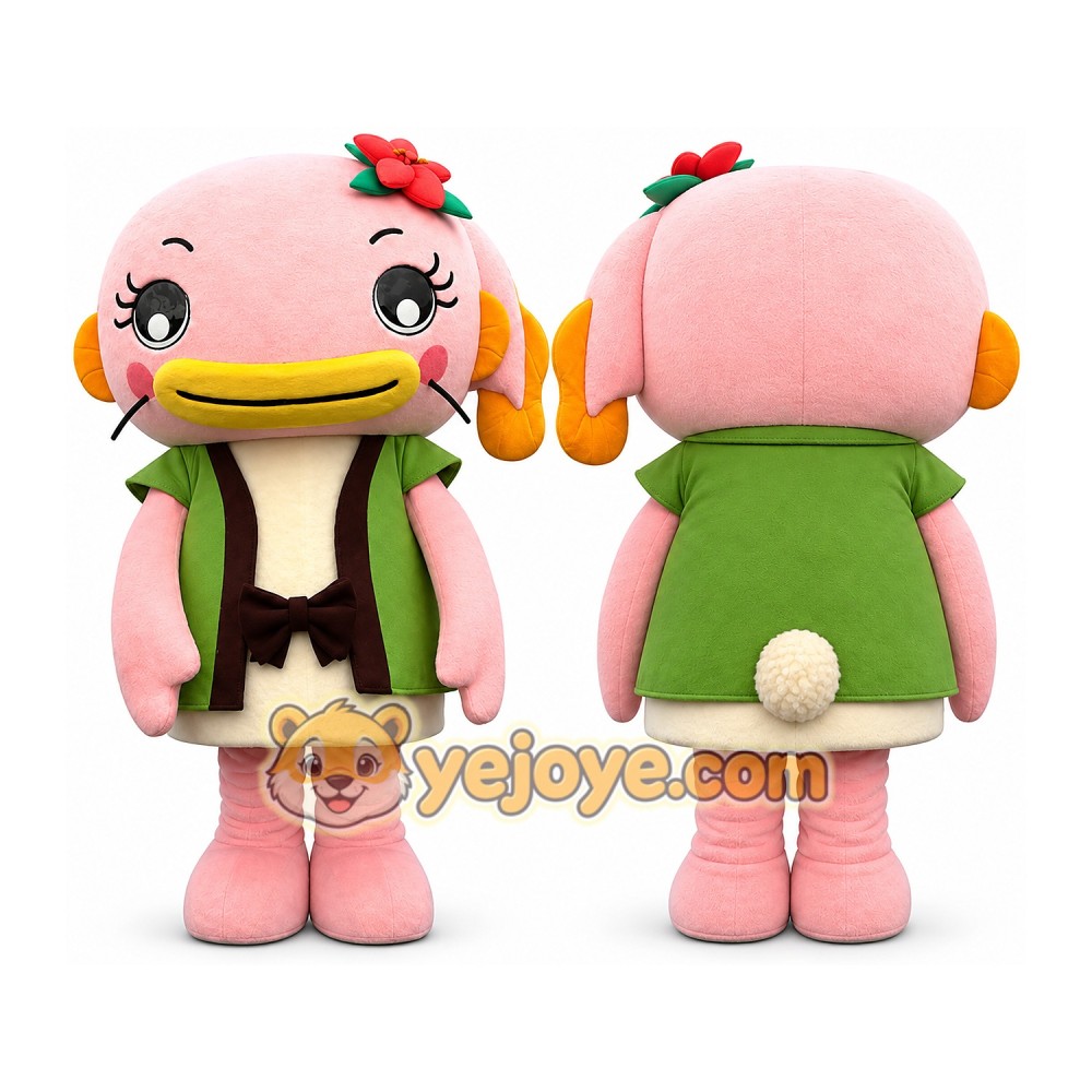 Pig Mascot Costume for Adults Custom Logo Party Character Suit