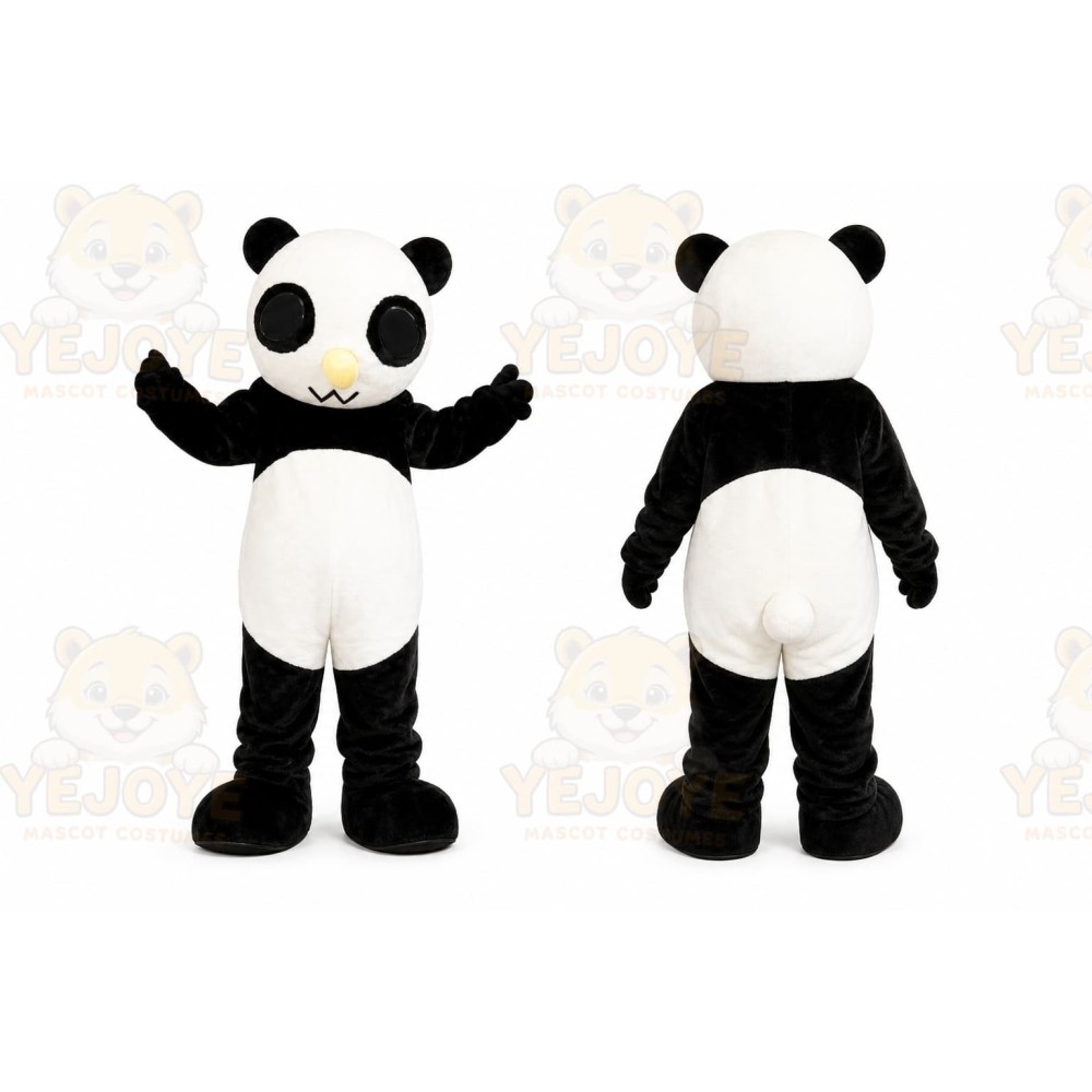 Panda Mascot Costume for Adults Custom Logo Party Character Suit