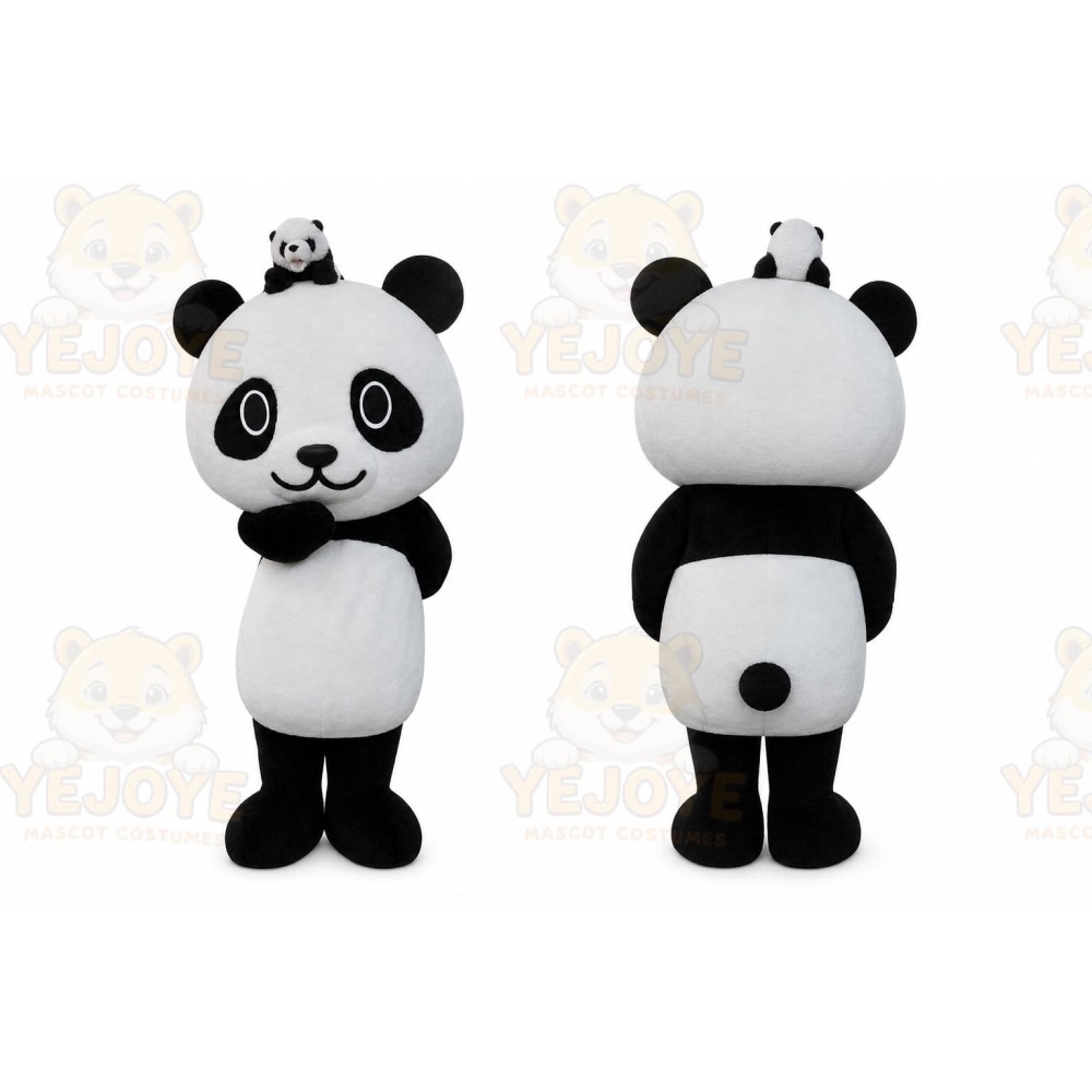 Panda Mascot Costume for Adults Custom Logo Party Character Suit