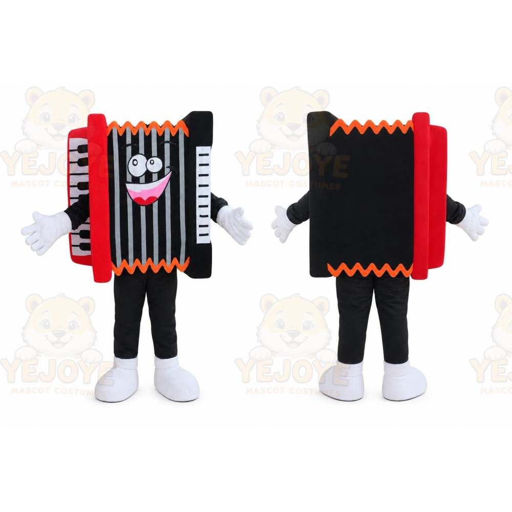 Accordion Mascot Costume for Adults Custom Logo Party Character Suit