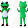 Frog Mascot Costume for Adults Custom Logo Party Character Suit
