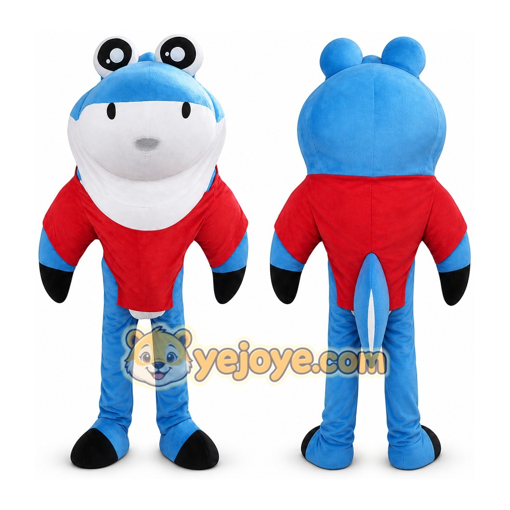 Shark Mascot Costume for Adults Custom Logo Party Character Suit