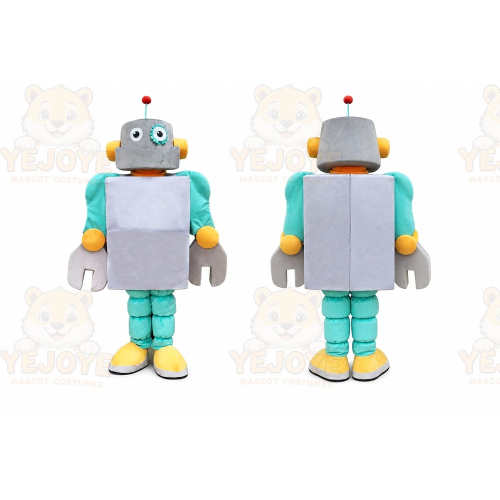 Robot Mascot Costume for Adults Custom Logo Party Character Suit