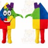 House Mascot Costume for Adults Custom Logo Party Character Suit