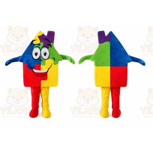 House Mascot Costume for Adults Custom Logo Party Character Suit