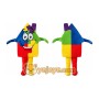 House Mascot Costume for Adults Custom Logo Party Character Suit