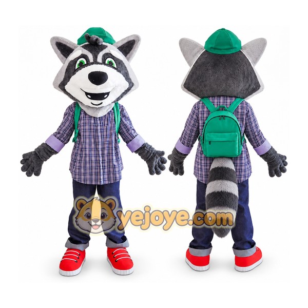Raccoon Mascot Costume for Adults Custom Logo Party Character Suit