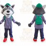 Raccoon Mascot Costume for Adults Custom Logo Party Character Suit