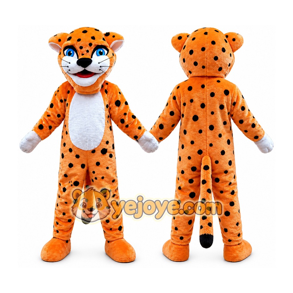 Cheetah Mascot Costume for Adults Custom Logo Party Character Suit Cheetah Mascot Costume for Adults Custom Logo Party Character Suit