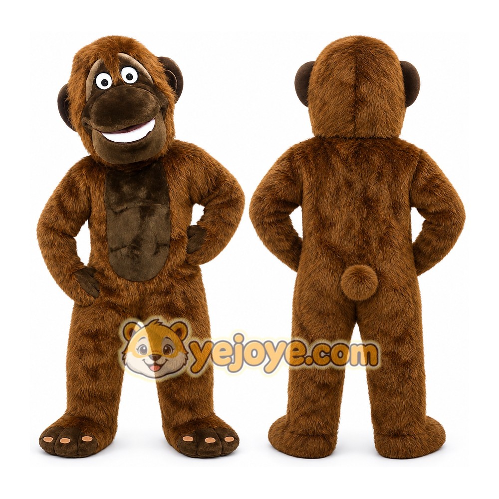 Monkey Mascot Costume for Adults Custom Logo Party Character Suit Monkey Mascot Costume for Adults Custom Logo Party Character Suit