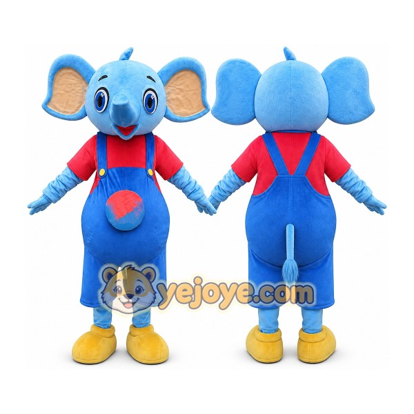 Elephant Mascot Costume for Adults Custom Logo Party Character Suit