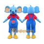 Elephant Mascot Costume for Adults Custom Logo Party Character Suit