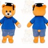Bear Mascot Costume for Adults Custom Logo Party Character Suit